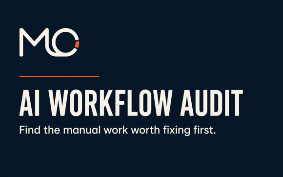 Manual Zero AI Workflow Audit — Find the manual work worth fixing first.